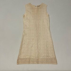 Matching Vintage Knit Dress and Cardigan